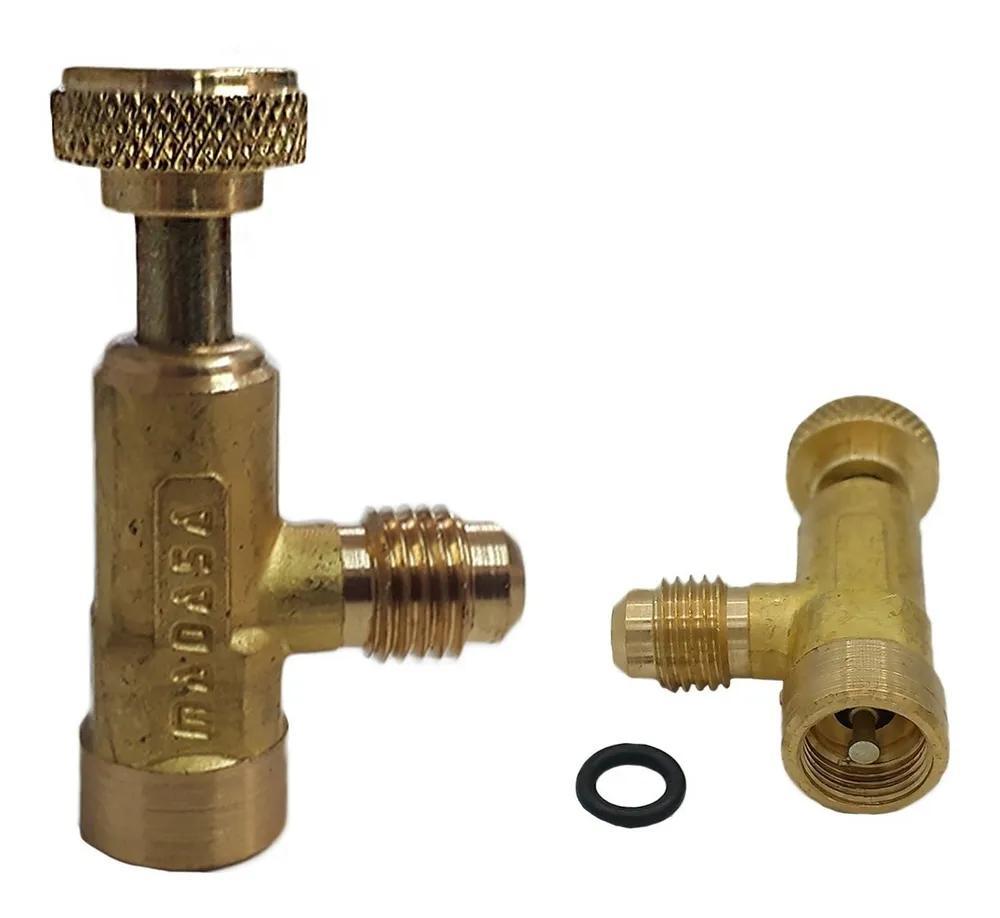 Miniatura 5X Válvula Acionadora Para Garrafas Gases Refrigerante