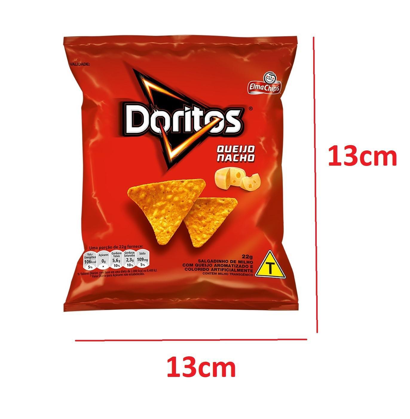 Miniatura Biscoitos Salgadinhos Elma Chips Doritos Caixa Com 40 De 22G