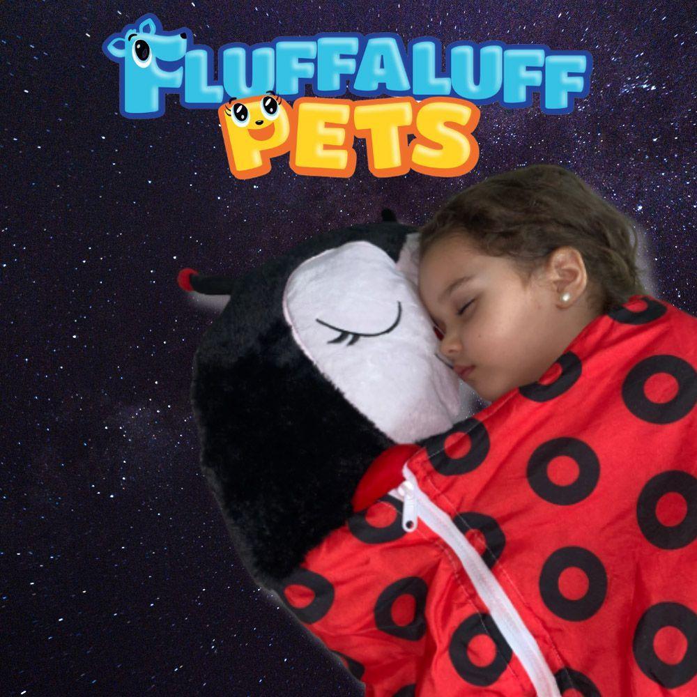 Miniatura Saco De Dormir Joaninha + Fronha Coelho Fluffaluff Pets