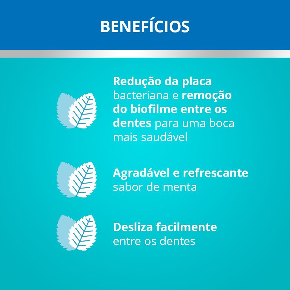 Miniatura Fio Dental Reach Johnson's Essencial Menta 100m