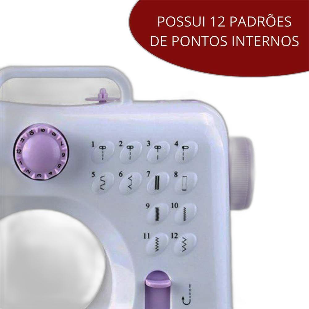 Miniatura Máquina De Costura Importway 12 Pontos Iwmc-505 - Bivolt