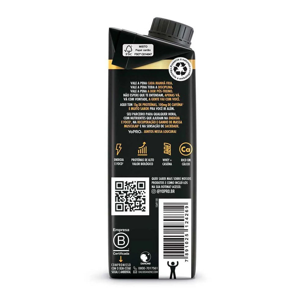 Miniatura Bebida Yopro 15G Energy Boost 250ml Café Expresso