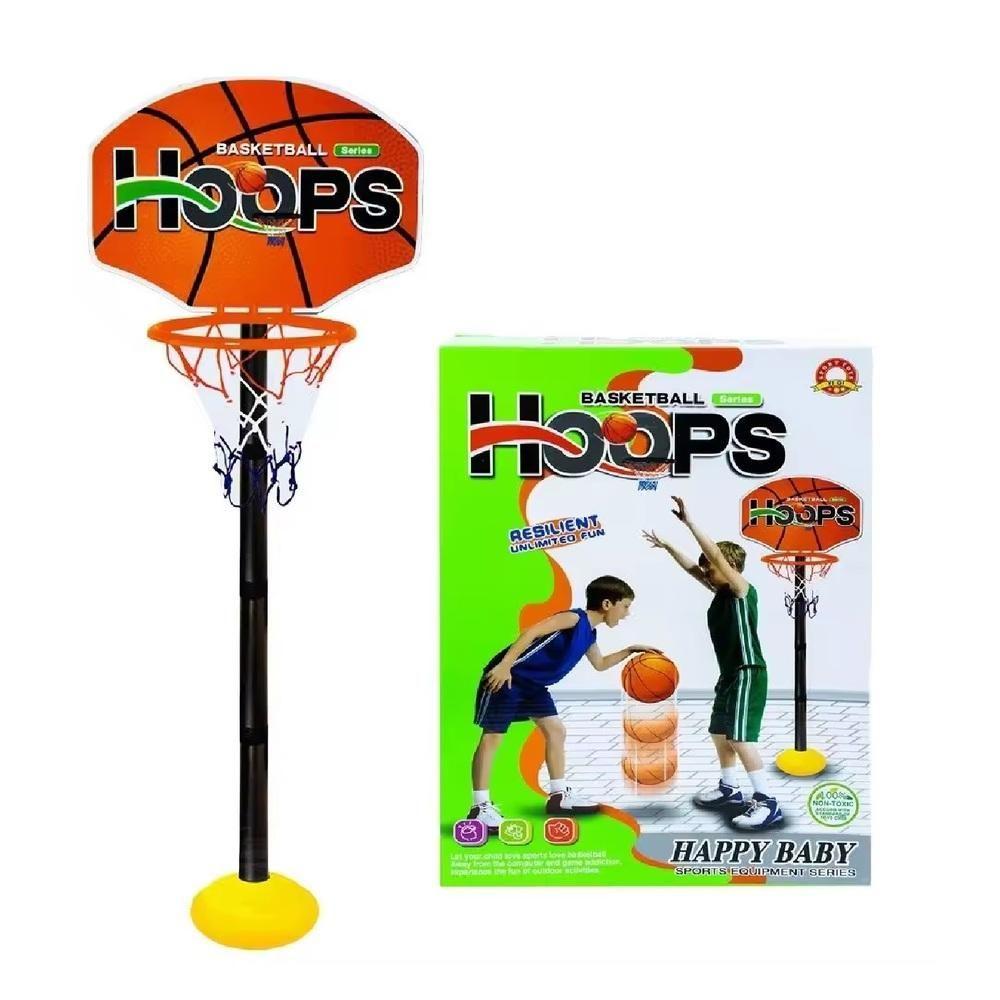 Miniatura Kit Cesto Basquete Tabela Altura Ajustável Com Bola E Inflador