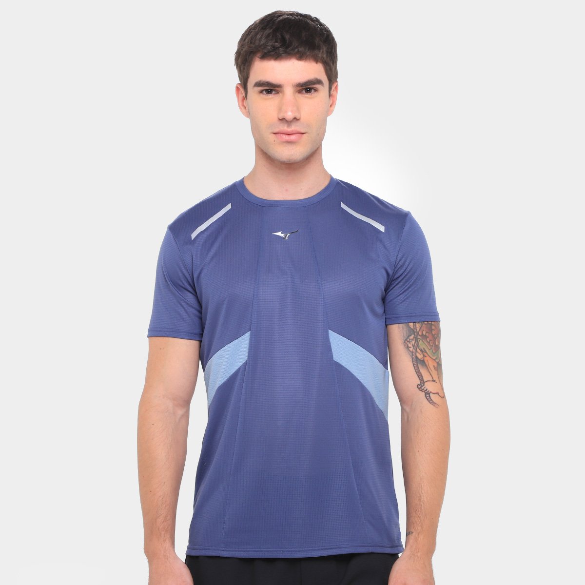 Miniatura Camiseta Mizuno Dry Aero Flow Masculina Azul - G