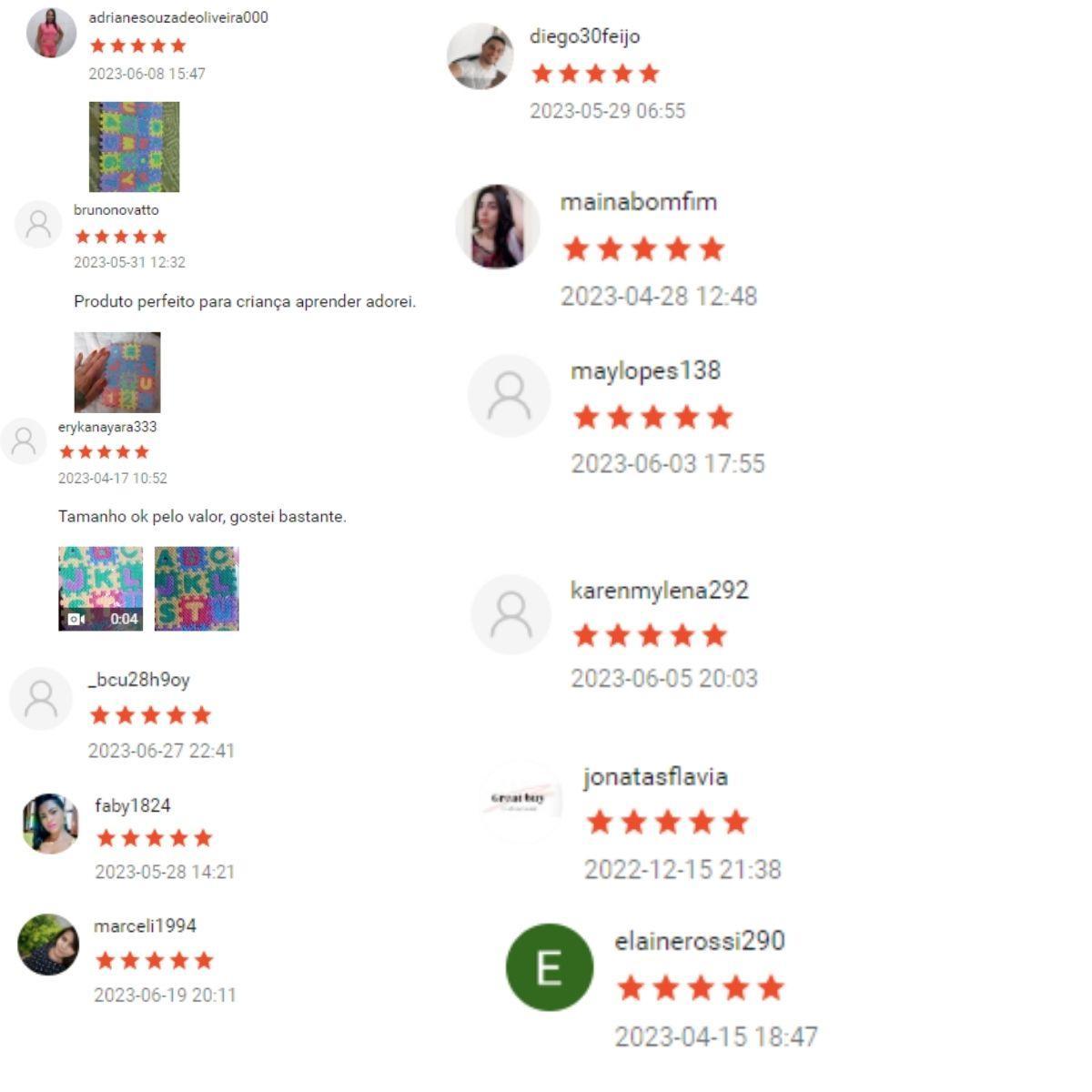 Tapete Didático Eva Infantil Letras Números Tatame Alfabeto