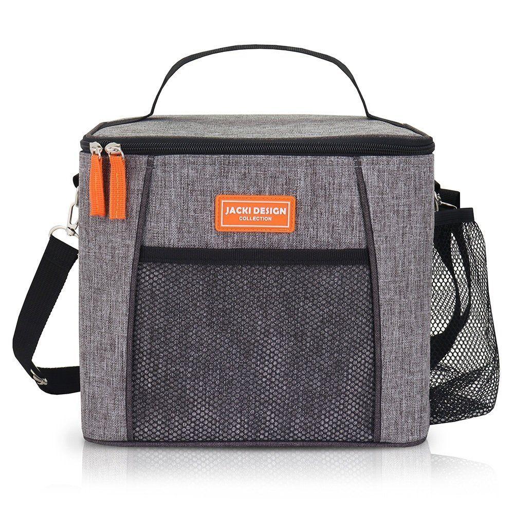 Miniatura Kit Bolsa Térmica, Marmita, Garrafa 1l, Porta Talheres Vibe Cinza