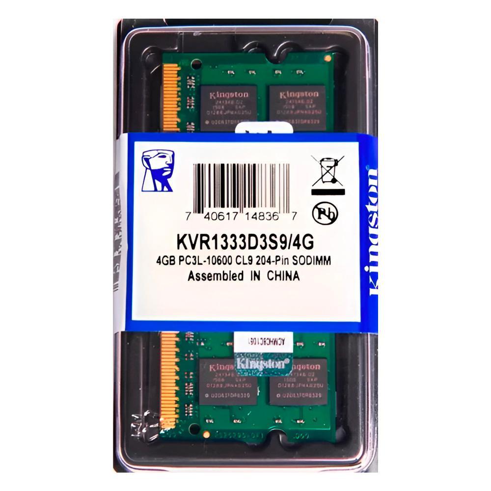 Miniatura Kit 2X Memória Kingston 4Gb Ddr3 1333Mhz Kvr1333D3S9/4G