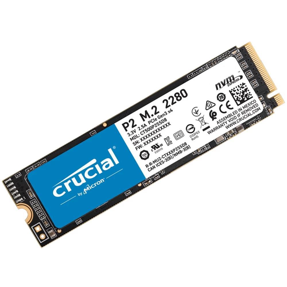 Miniatura Ssd Crucial P2 1Tb M2 Nvme Leit 2400Mb/S Grav 1800Mb/S Pcie