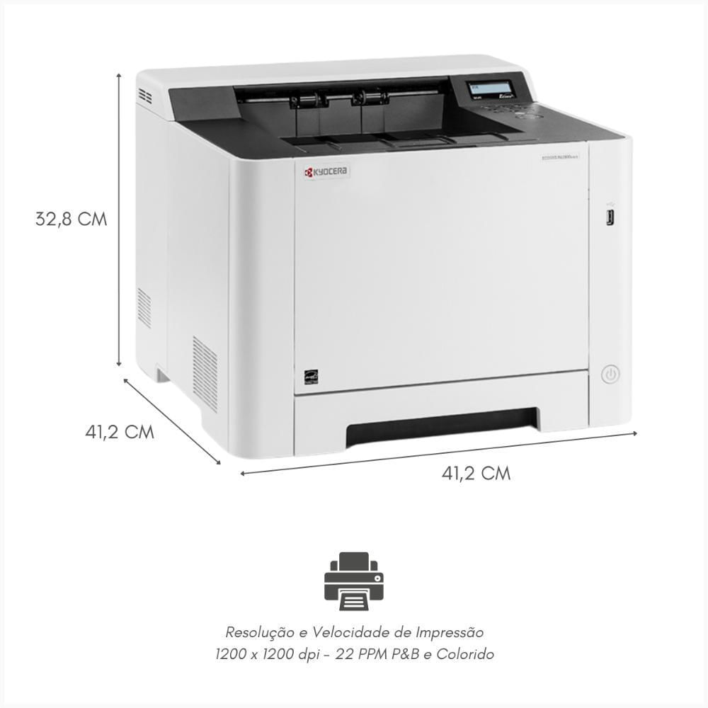 Miniatura Impressora Kyocera Ecosys Pa2100Cx 2100Cx 2100 Color Laser