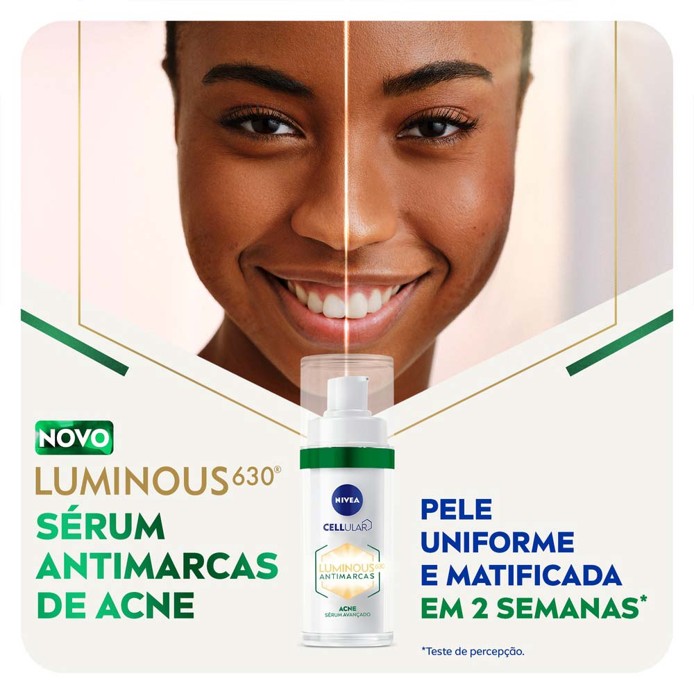 Miniatura Sérum Facial NIVEA Cellular Luminous 630 Antimarcas Acne 30ml