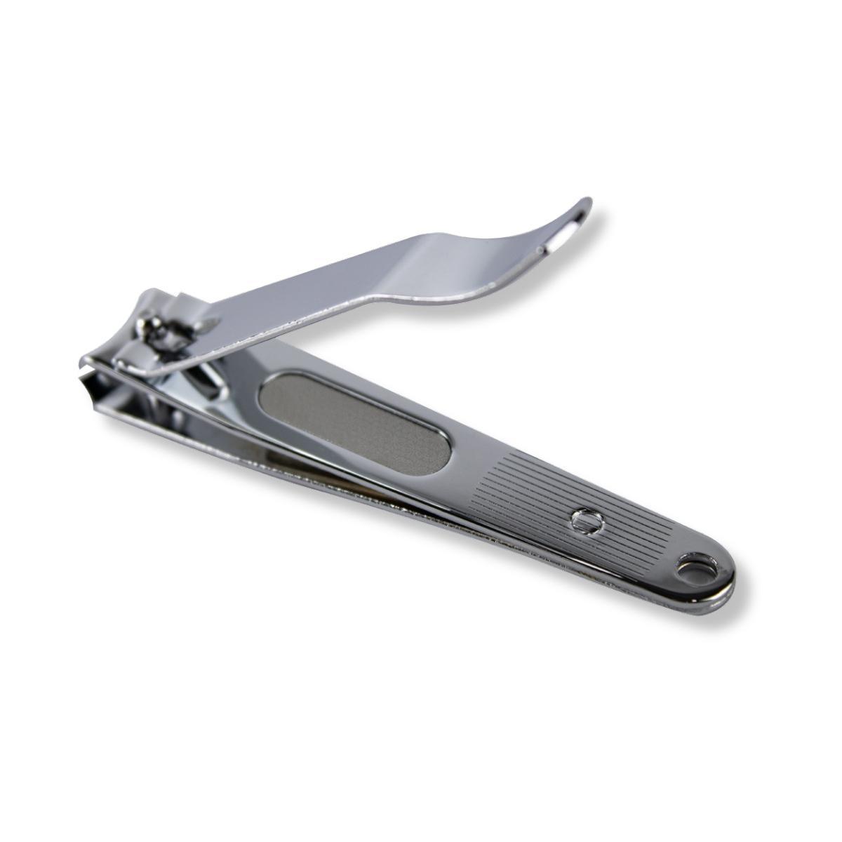 Kit 6 Cortador Unha Grande Lixa Manicure Pedicure Aço Inox