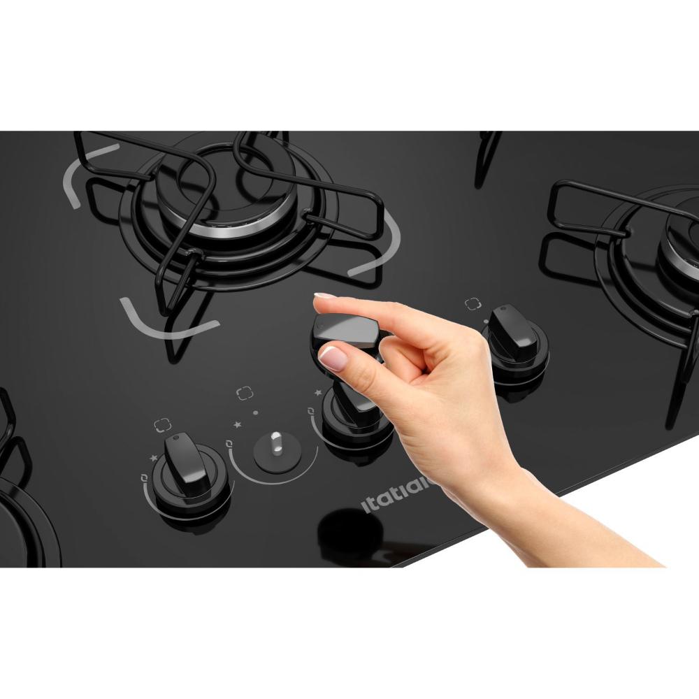 Cooktop 5 Bocas Essencial á Gás Bivolt Itatiaia Preto
