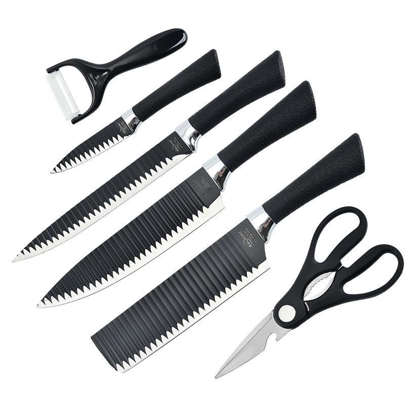 Miniatura Kit Faqueiro Completo Cozinha: 6 Peças Descascador E Facas
