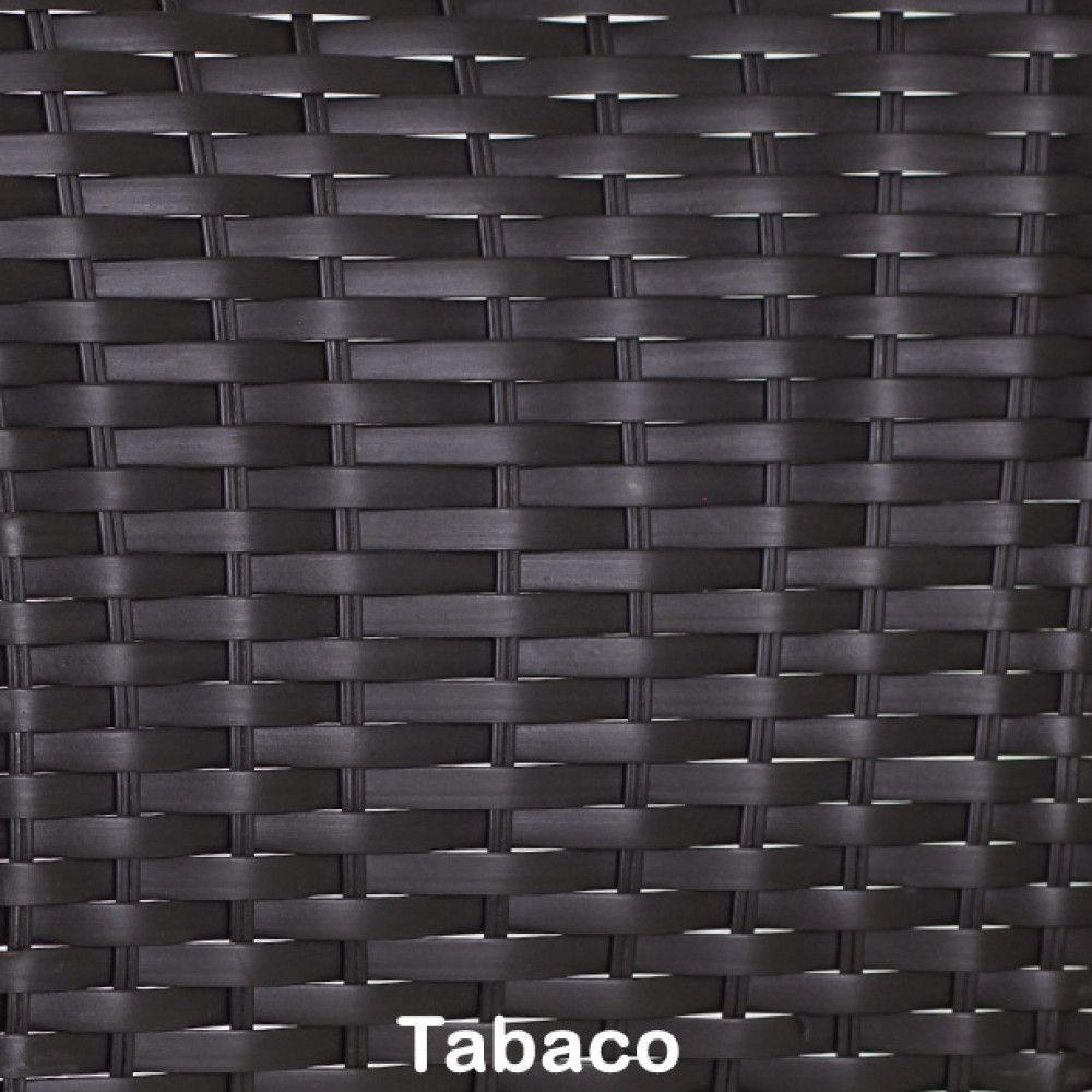 Miniatura 6 Cadeiras Jk Fibra Sintética E Assento Impermeável - Trama Tabaco