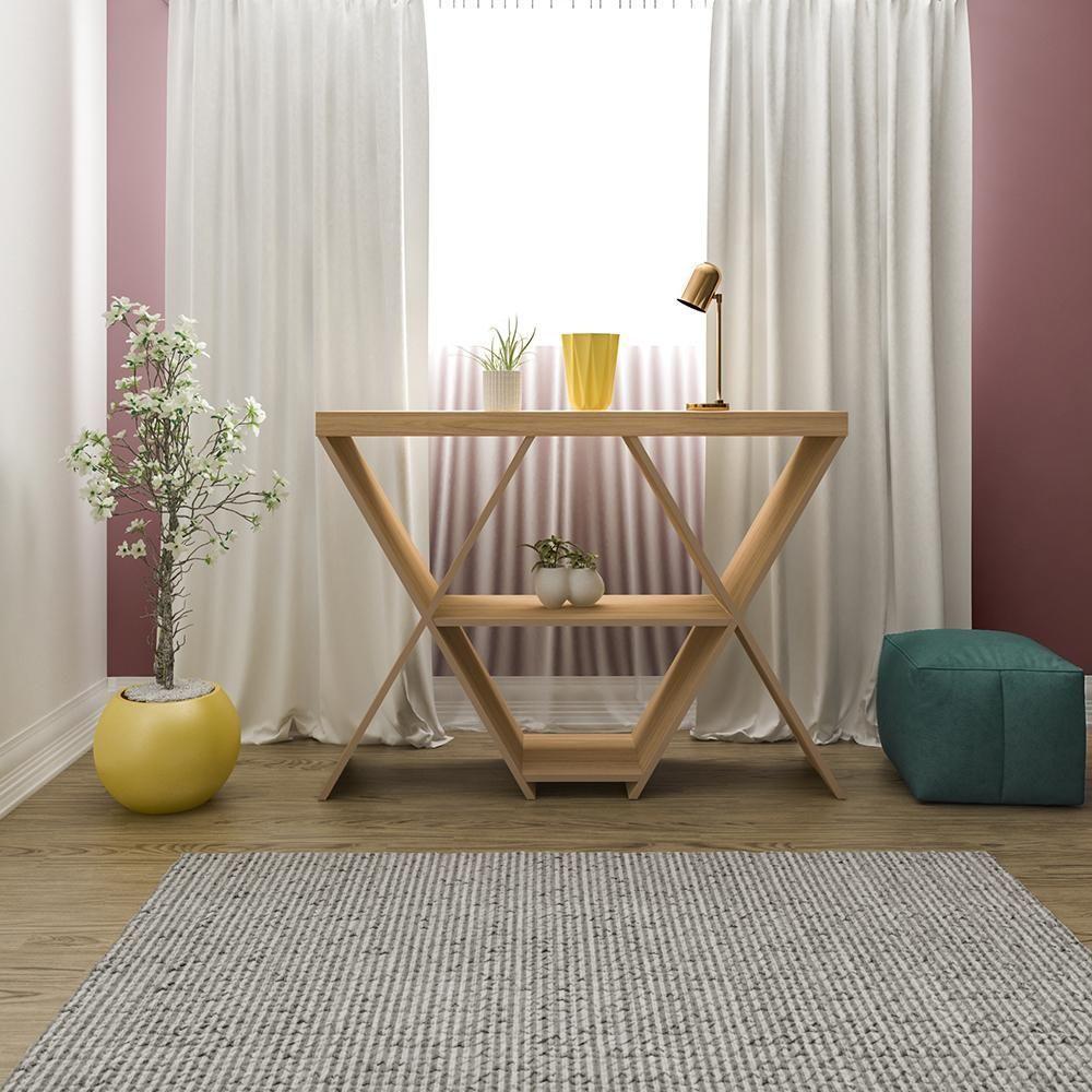 Miniatura Conjunto Rack Bar E Aparador Melbourne Carvalho Grafite