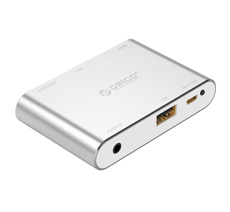 Miniatura Adaptador Conversor Celular/Pc Orico Hdmi Vga Micro Usb Aux