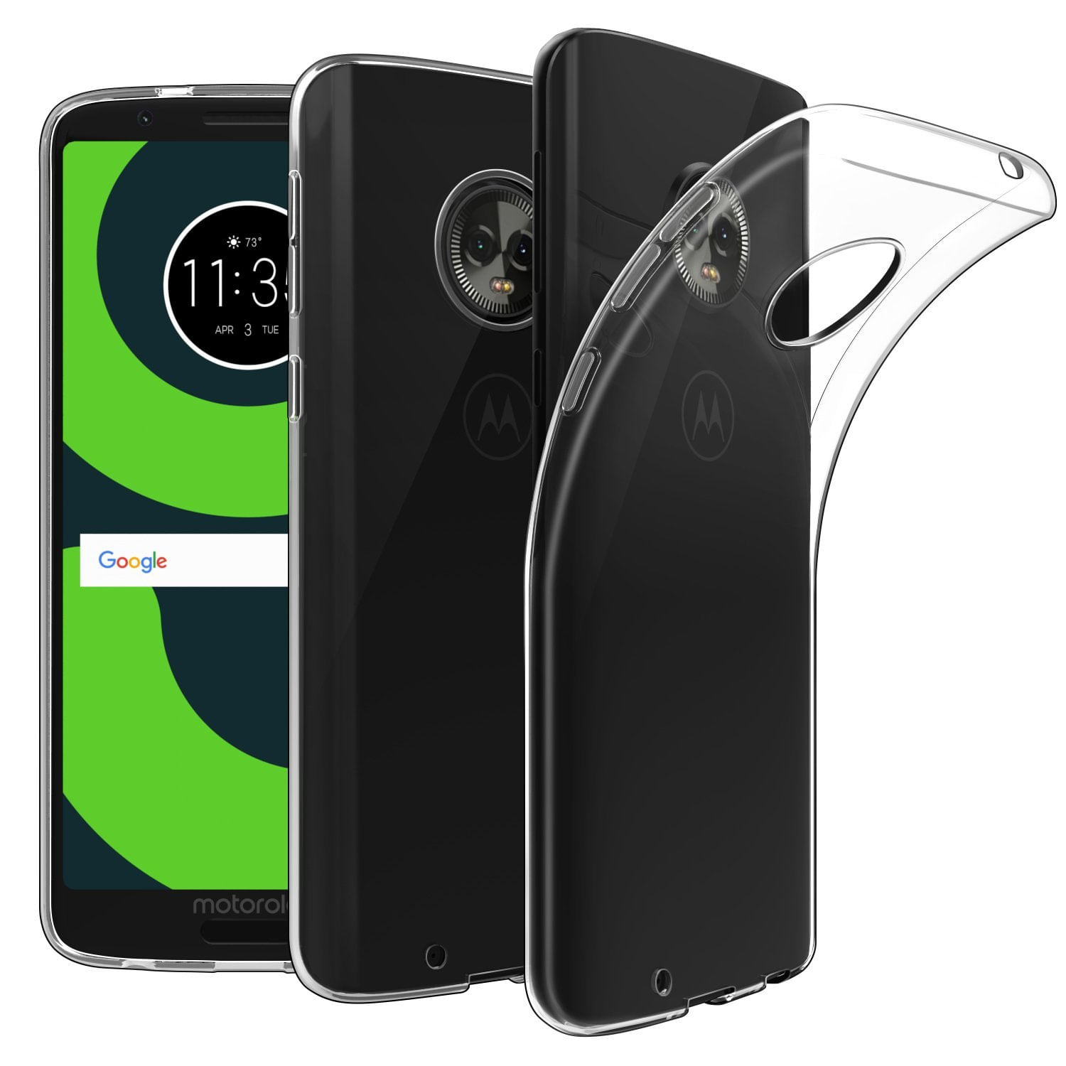 Miniatura Capa Moto G6 Plus 5.9 Polegadas e Cabo Carregador Type-c