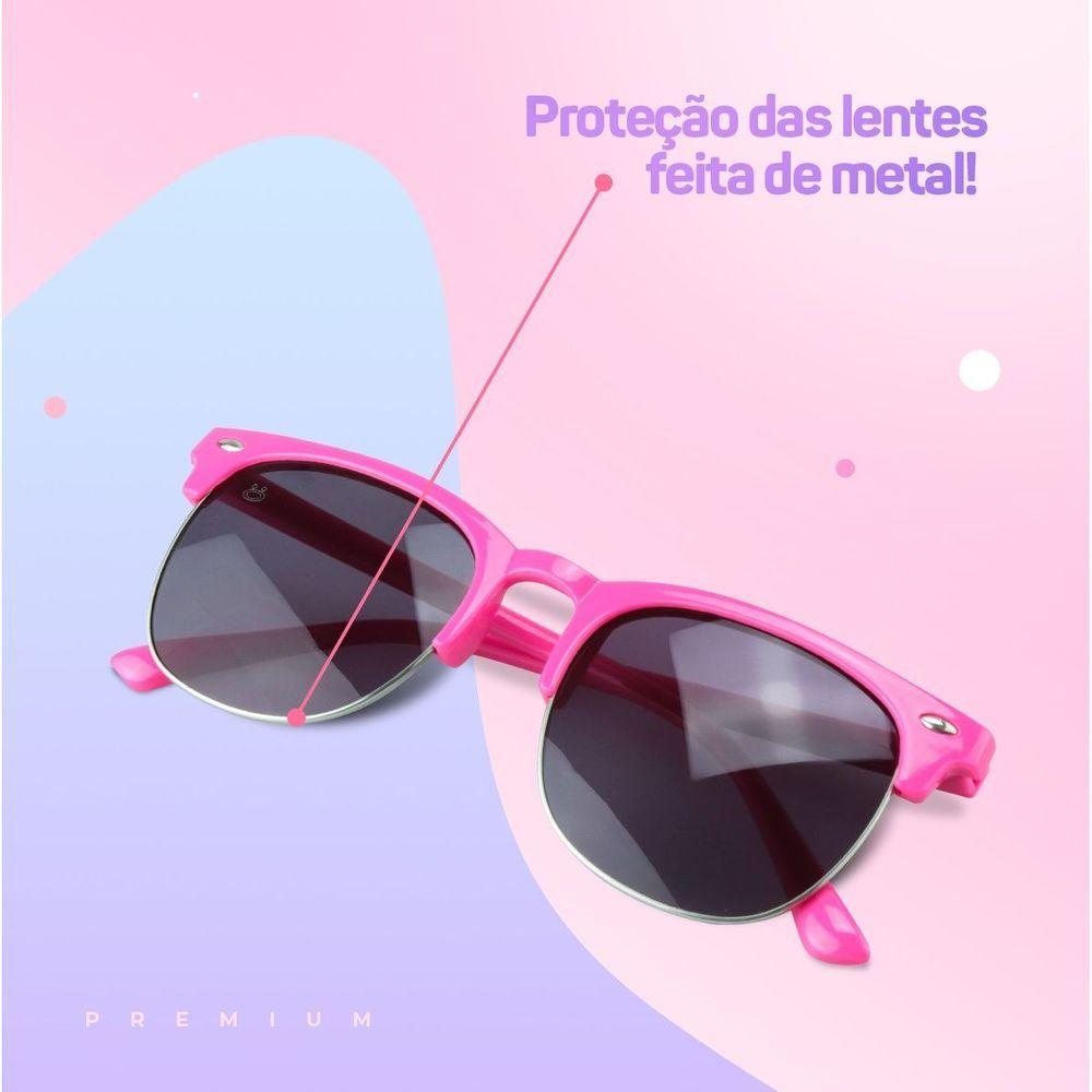 Relogio Digital Rosa Infantil Led + Case Premium + Oculos Qualiadde Premium Original Silicone Menina