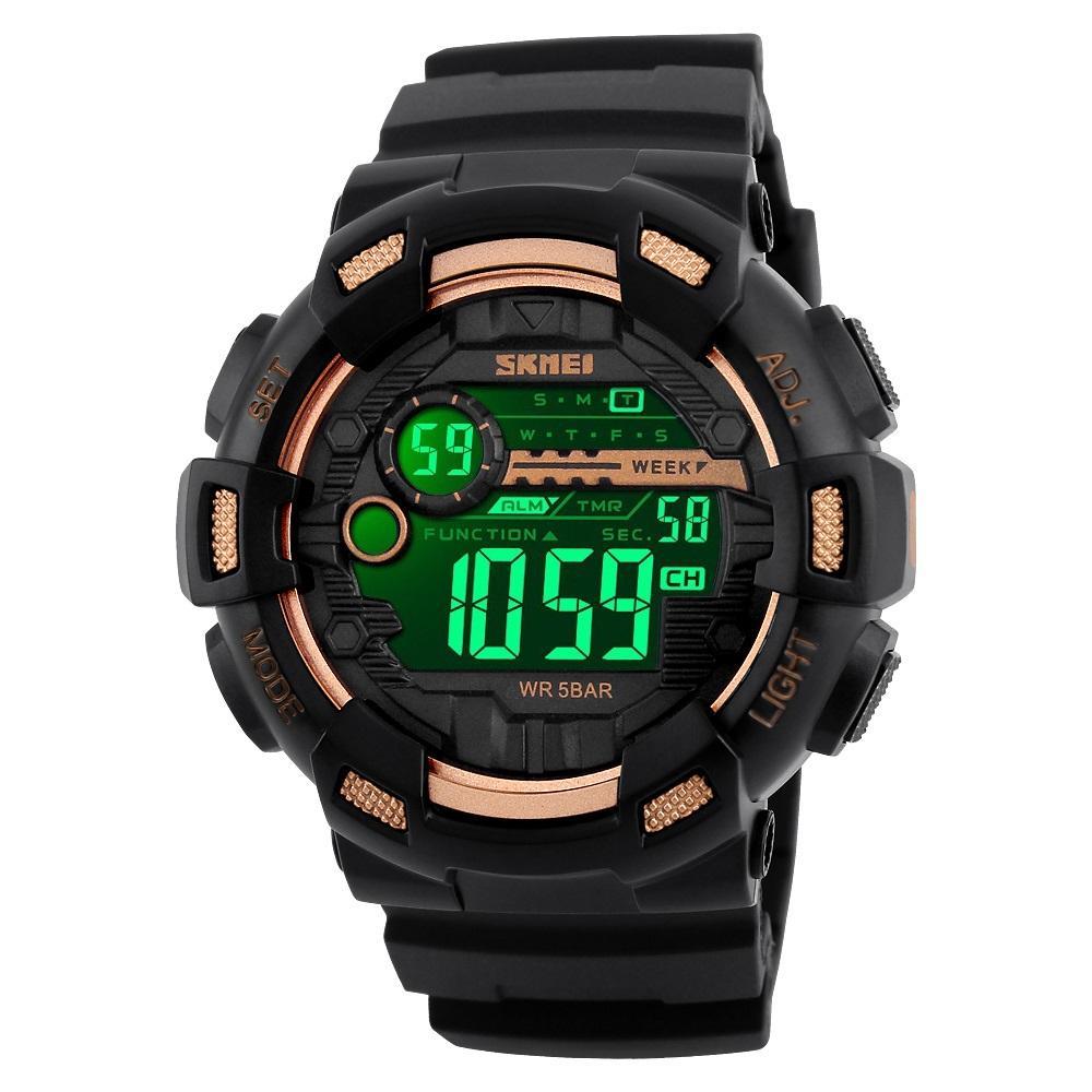 Miniatura Relógio Masculino Skmei 1243 Esportivo Digital Preto
