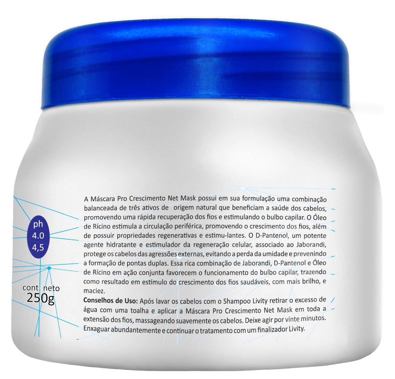 Miniatura Máscara Pro Crescimento Net Livity - Hidratação Intensa 250g