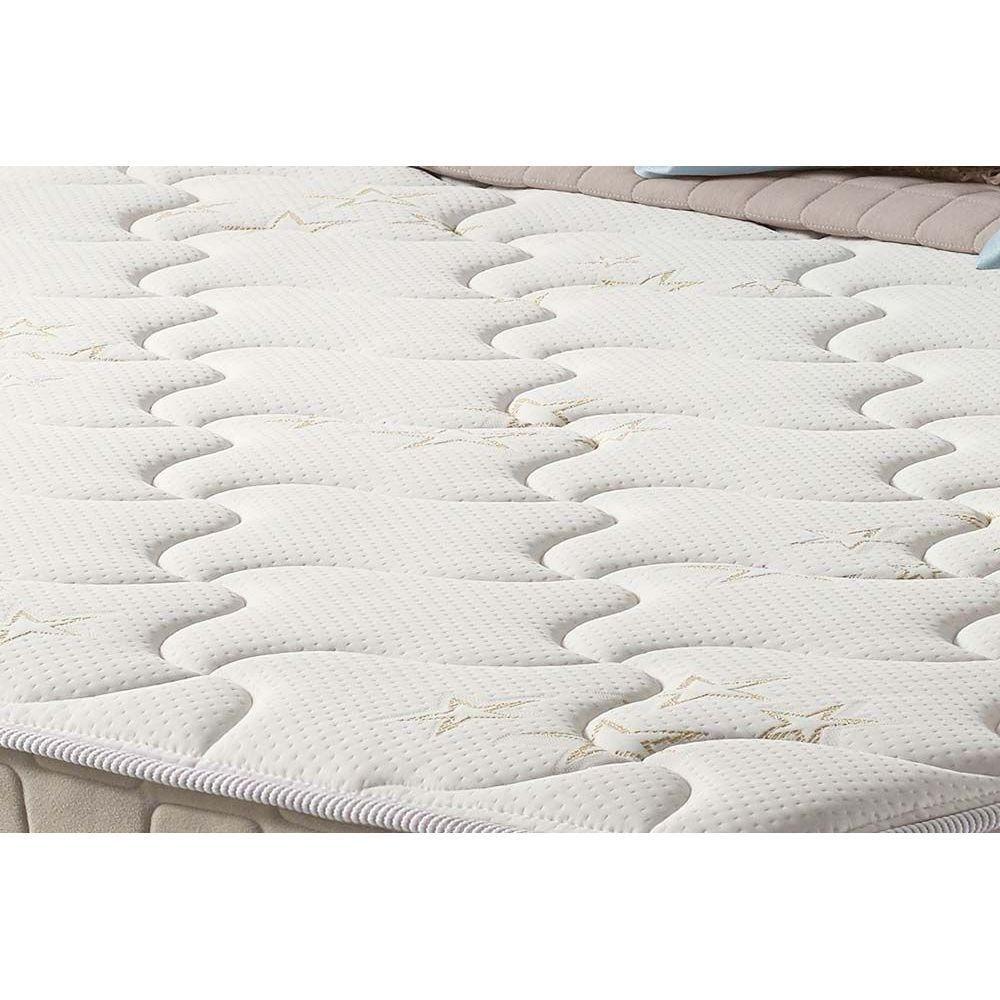 Miniatura Cama Box King: Colchão Molas Masterpocket Ensacadas Anjos King Best + Base Branco(193X203)