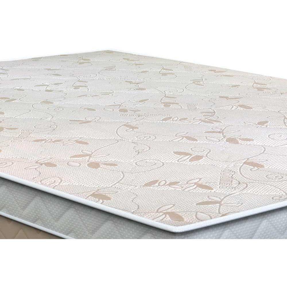 Miniatura Cama Box Queen: Colchão Molas Bonnel Orthoflex Florença + Base Crc Courano White(158X198)