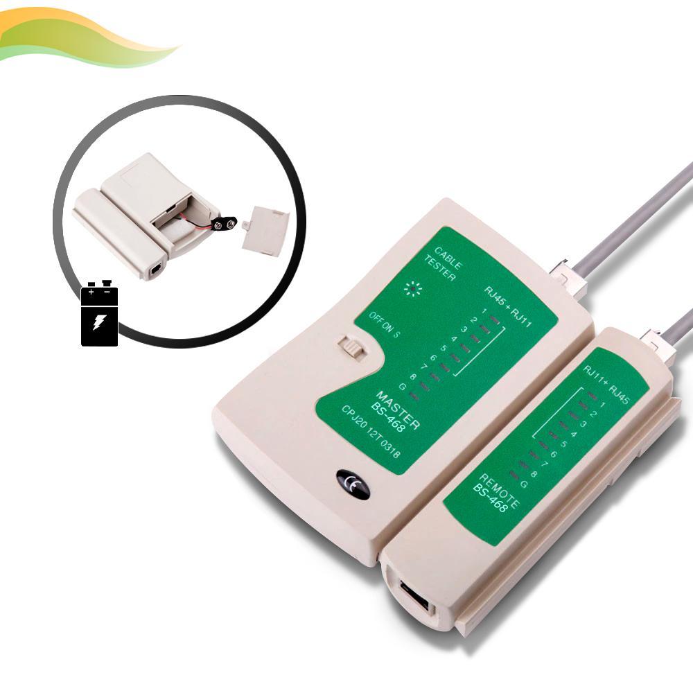 Miniatura Testador Teste Crimpagem Cabo Rede Lan Rj45 Rj11 Com Nfe