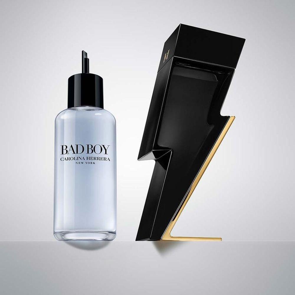 Miniatura Carolina Herrera Bad Boy Eau De Toilette Refil - Perfume Masculino 200ml Carolina Herrera Bad Boy Eau De Toilette Refil - Perfume Masculino 200ml