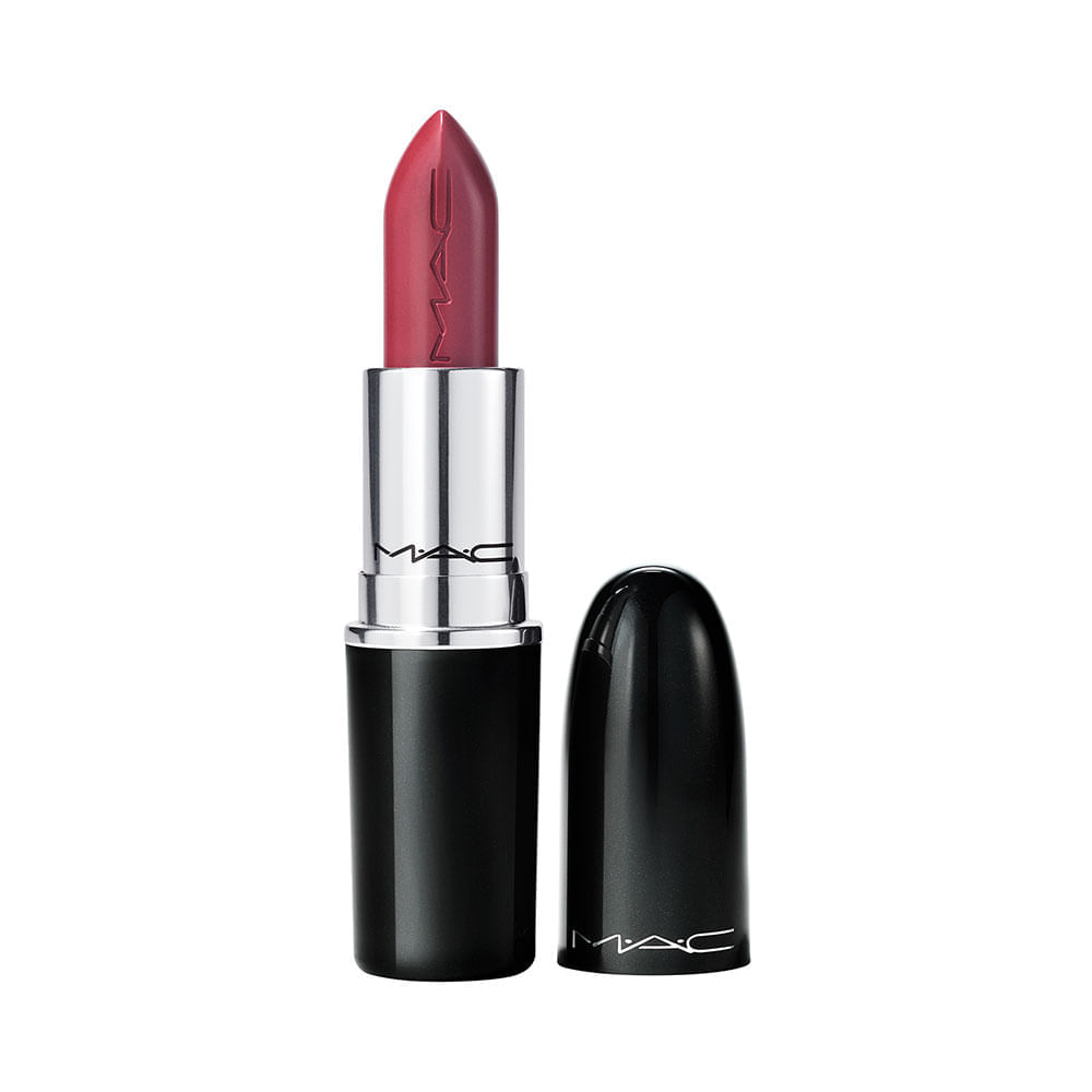 Miniatura Batom Labial MAC Lustreglass Lipstick Tons Escuros Beam There Done That