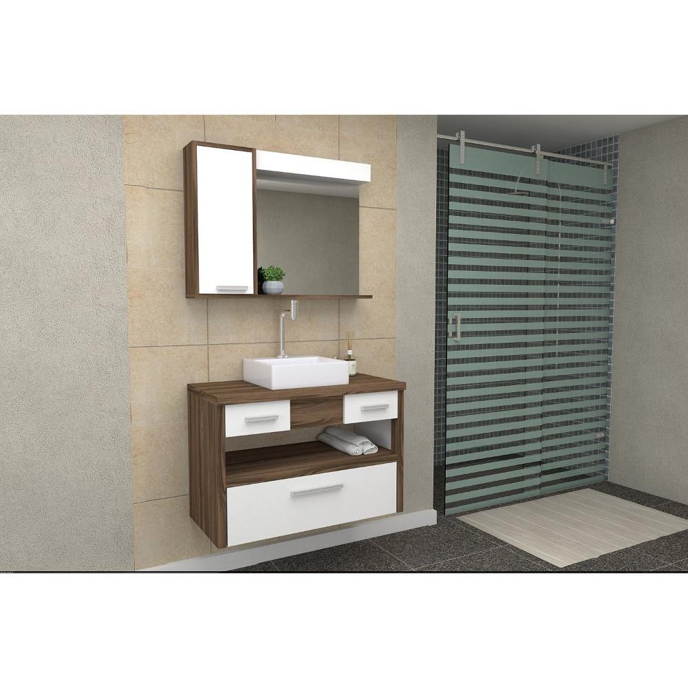 Miniatura Gabinete para Banheiro Helena 80cm Darabas Agardi Terracota