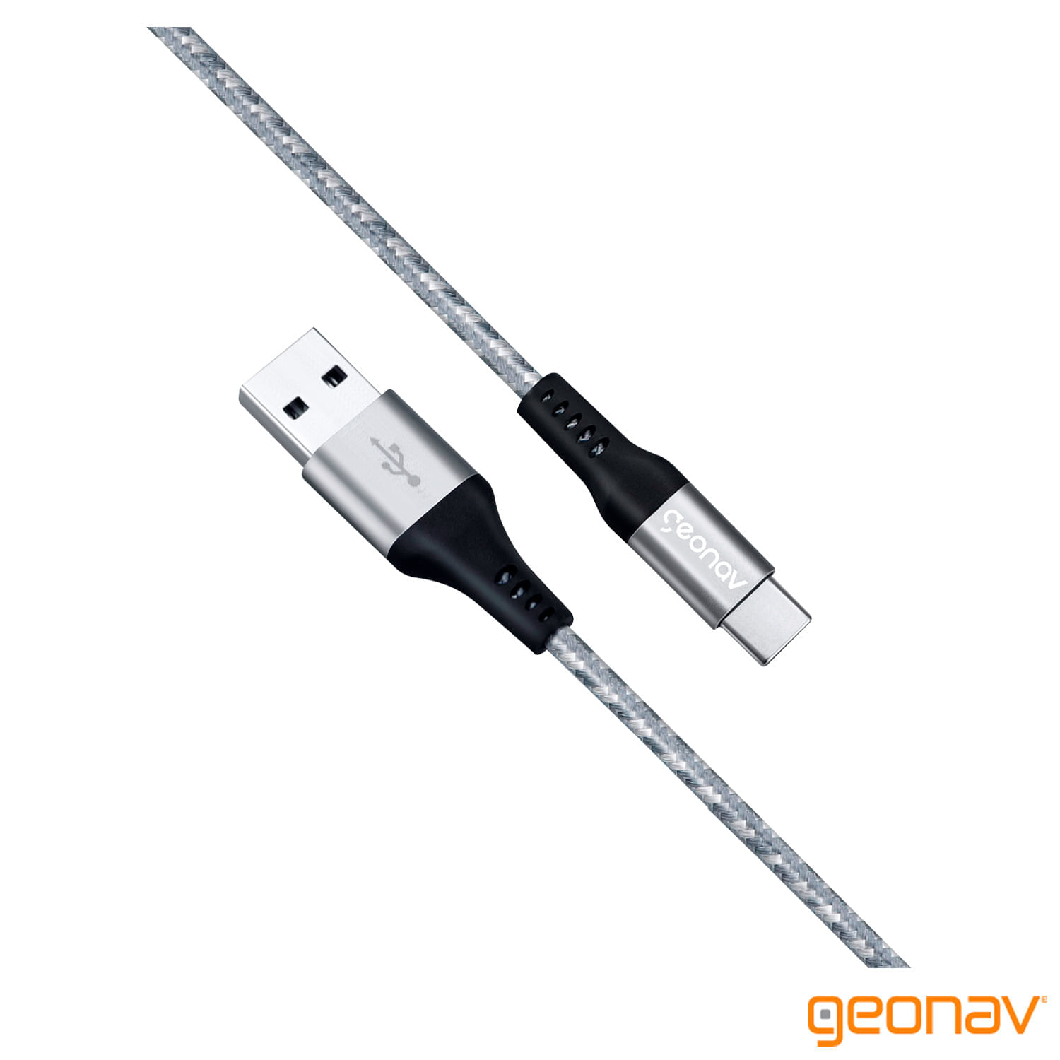 Cabo USB-C com Conector USB-A e 1,5M para Carregamento Rápido - Geonav - UCC06