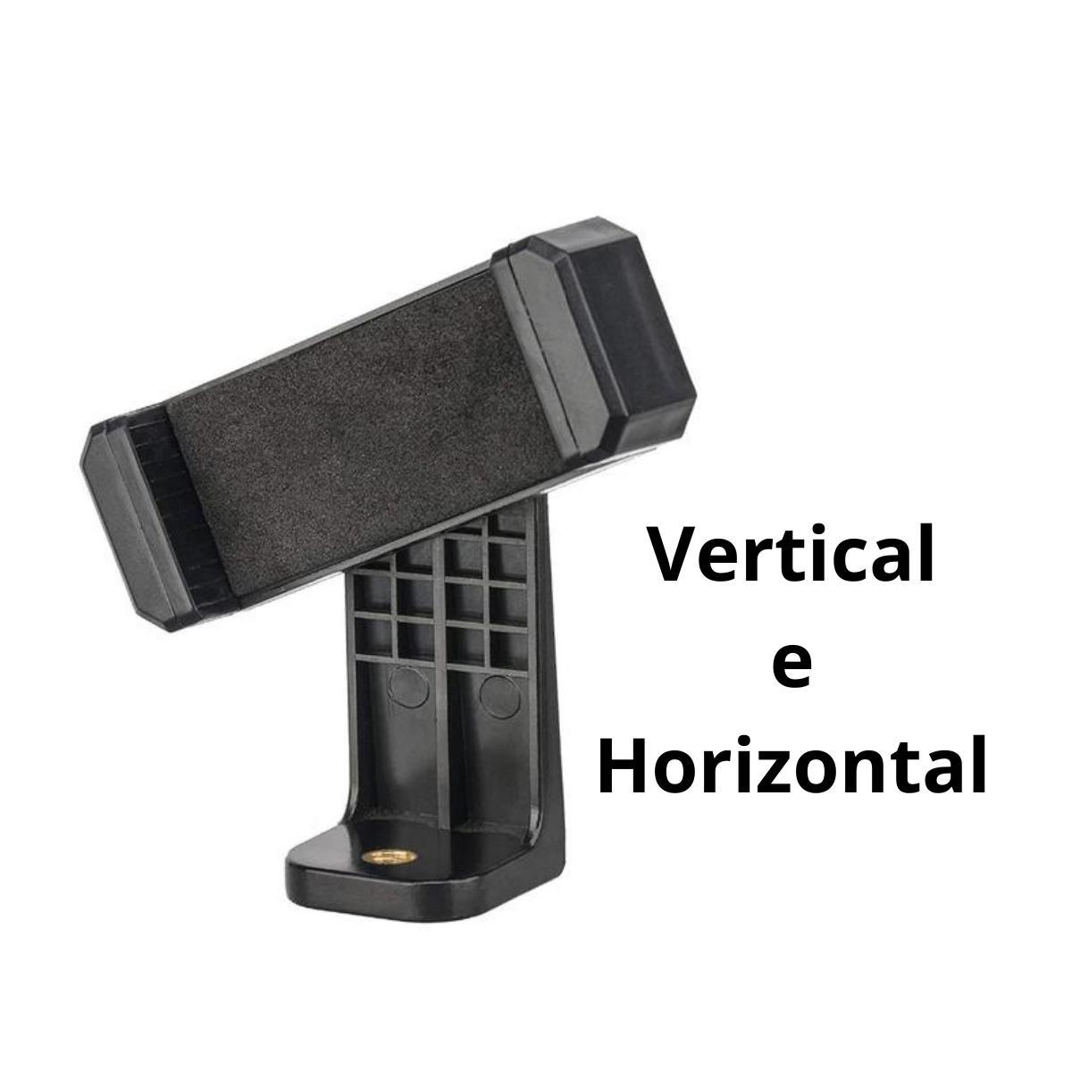 Miniatura Tripé Profissional 2.1M + Suporte Para Celular Câmera