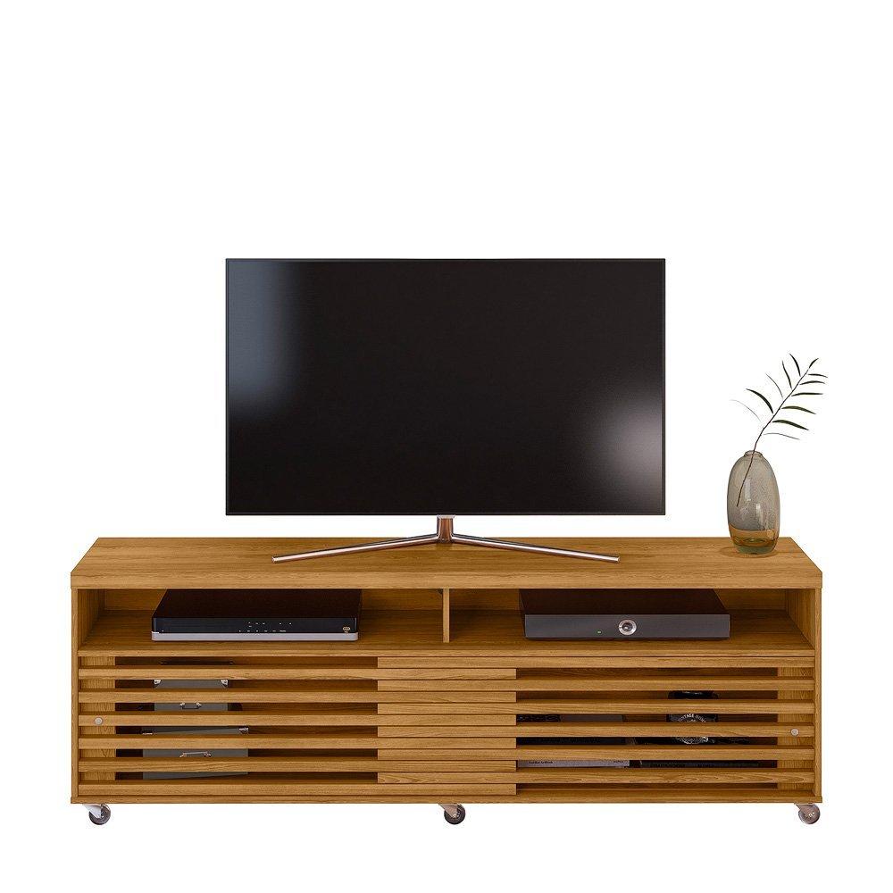 Miniatura Rack para Tvs até 65 Polegadas 1,82m Cross Frizz Cumaru