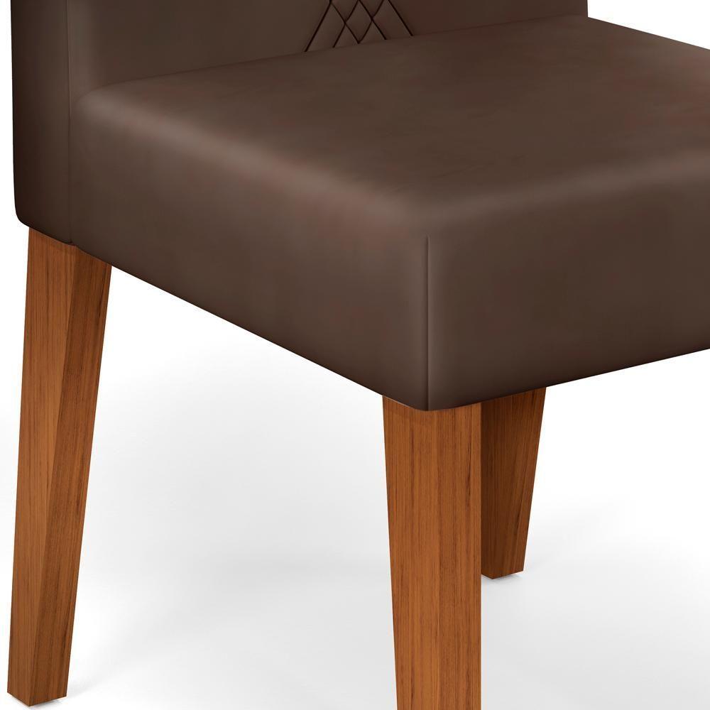 Miniatura Kit 6 Cadeiras De Jantar 27658 Freijo Veludo Moca Dj Moveis Freijo Veludo Moca