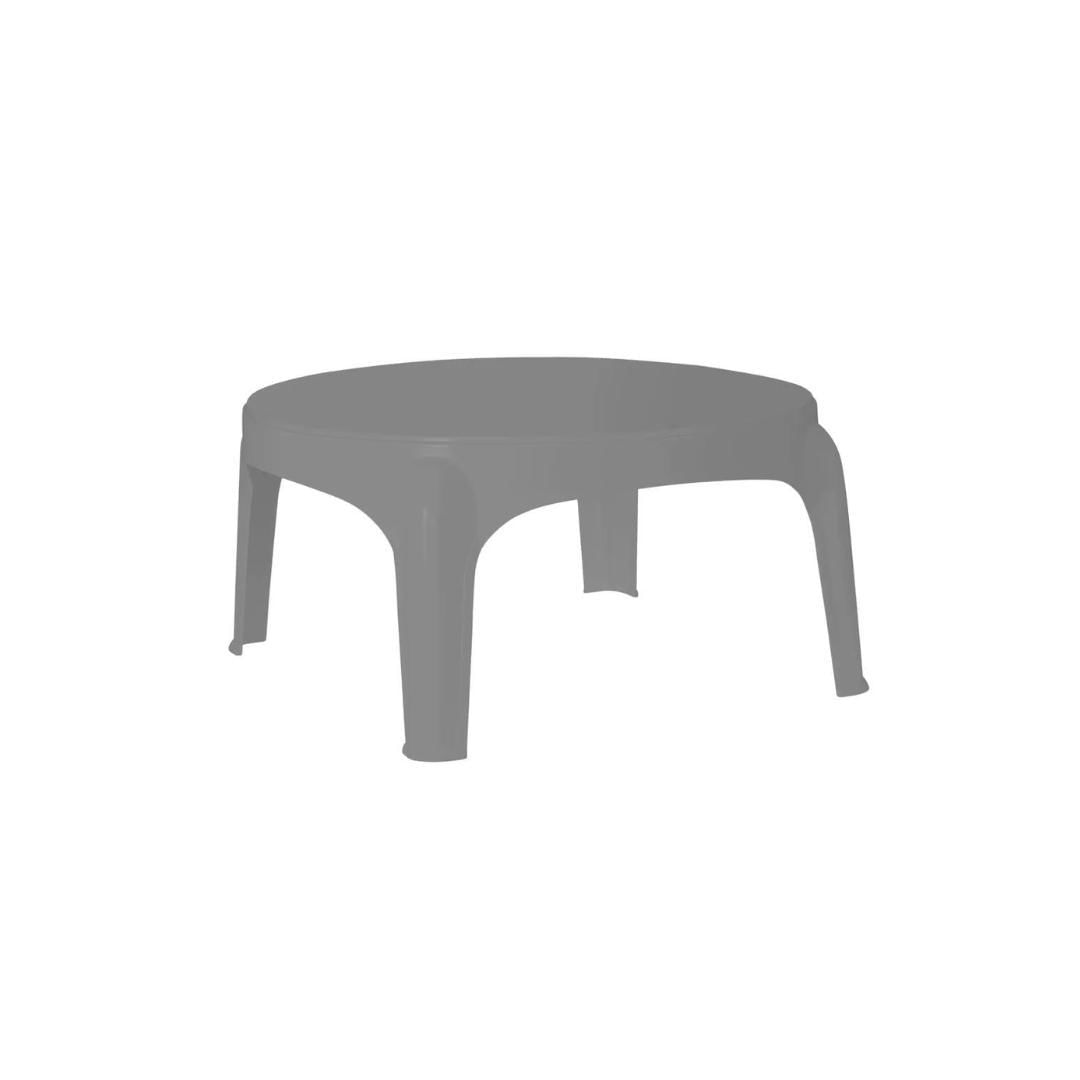 Miniatura Mesa Baixa Puket 60Cm Mesinha De Plástico Cinza