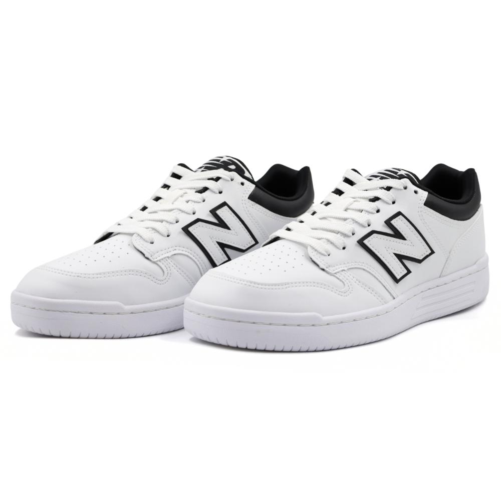 Miniatura Tênis New Balance 480 Low Masculino BRANCO/PRETO - 34