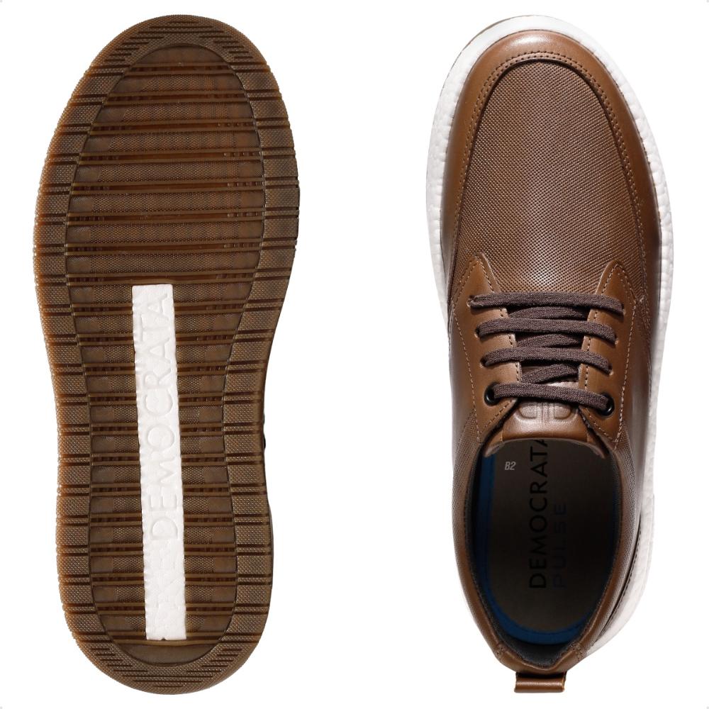 Sapatênis Democrata Drake Pulse Casual Masculino Marrom / Cobre - 37