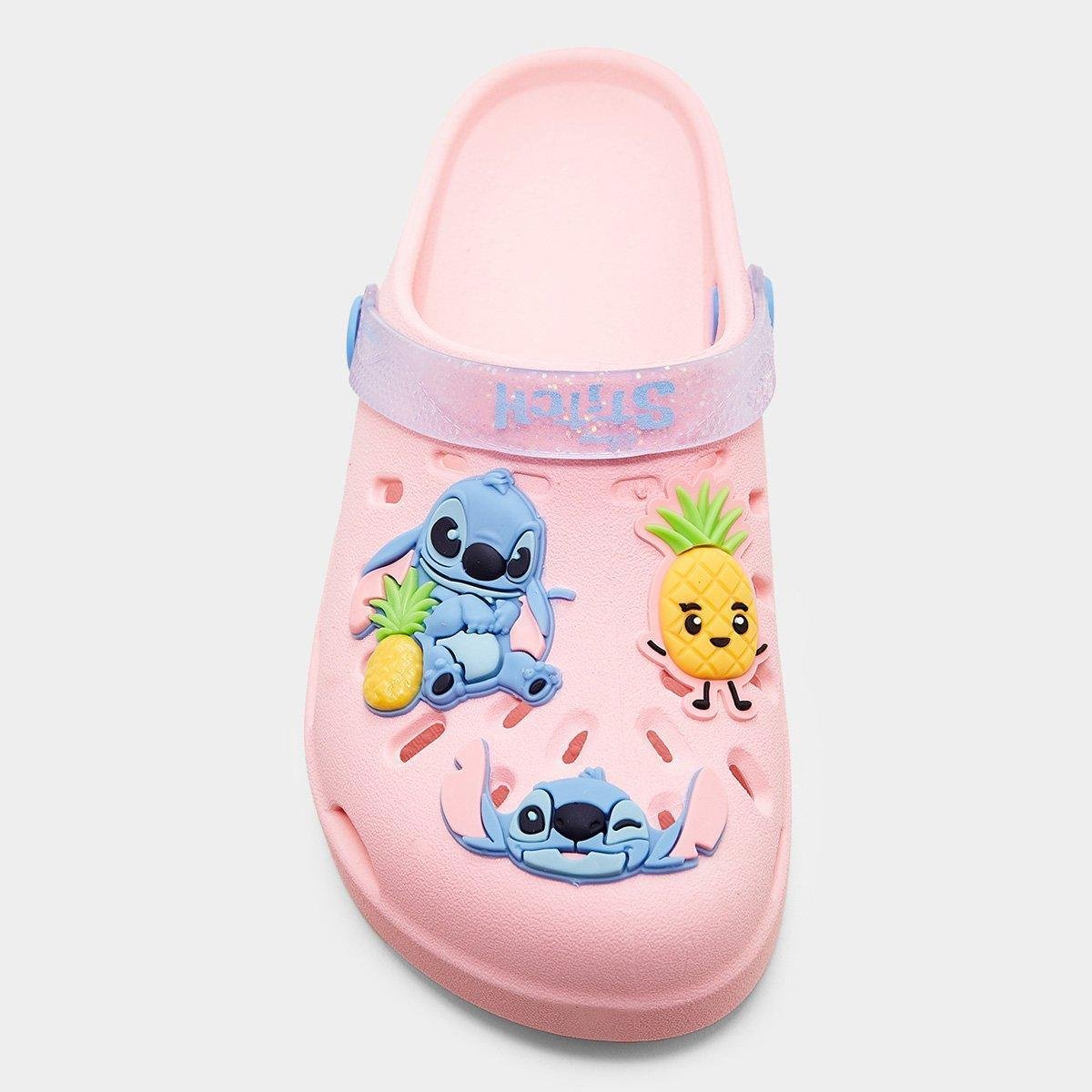 Miniatura Babuche Infantil Grendene Disney Smile Menina Rosa Claro - 26/27