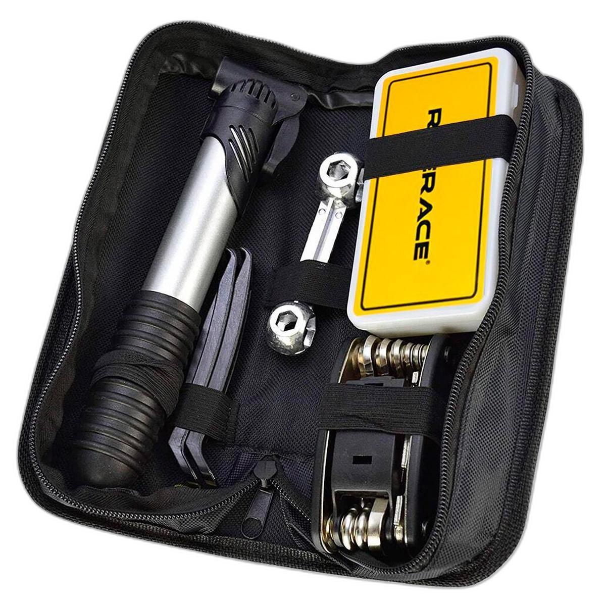 Miniatura Kit Ferramentas Chaves Bike Bomba Remendo Reparo Bicicleta