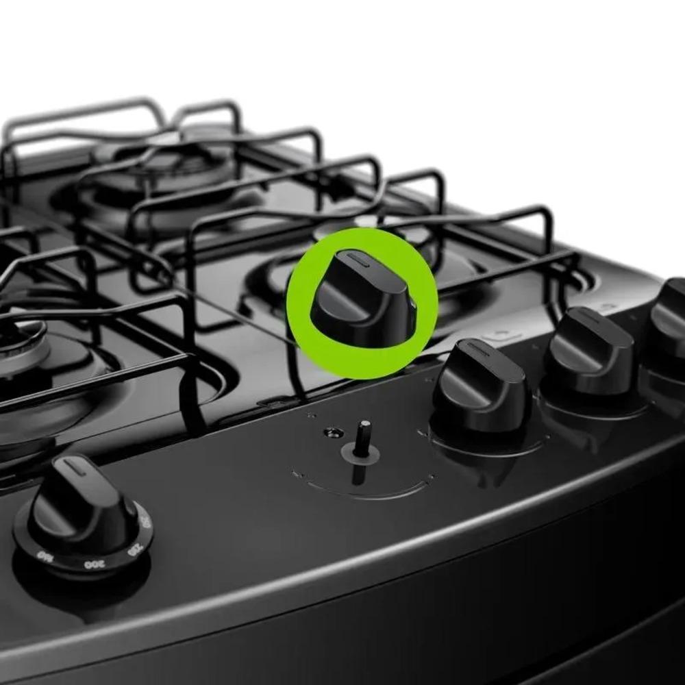 Miniatura Fogão 4 Bocas Preto Consul com Mesa Esmaltada CFO4ZAE Bivolt Bivolt