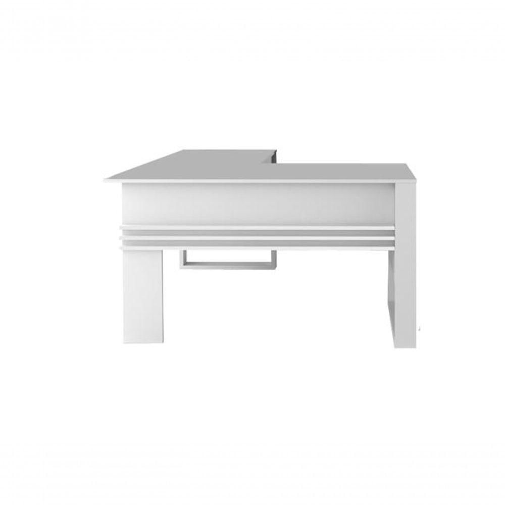 Miniatura Conjunto Mesa Para Computador E Balcão 2 Portas Branco