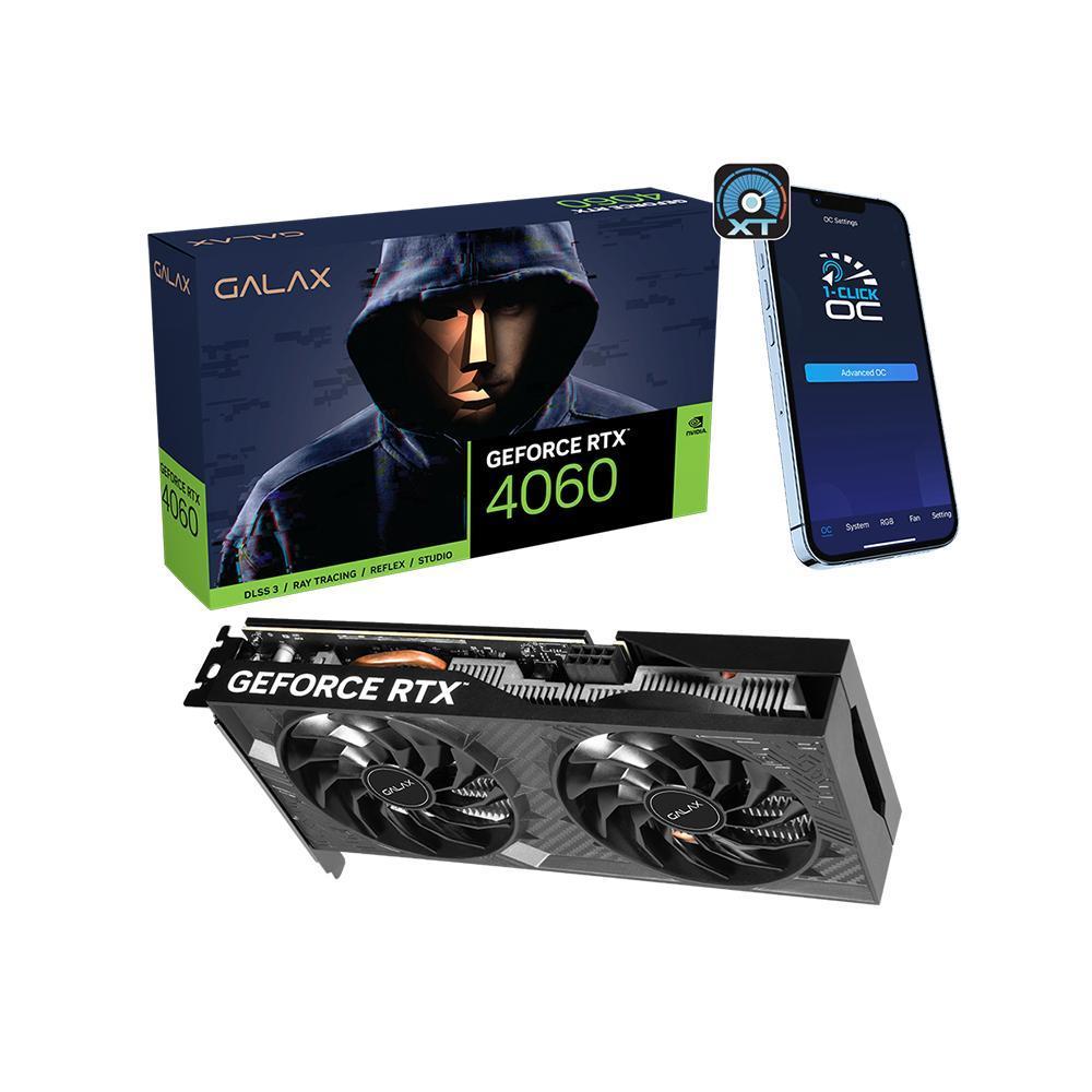 Miniatura Placa De Vídeo Galax Geforce Rtx 4060 Oc 2X V2 8Gb Gddr6