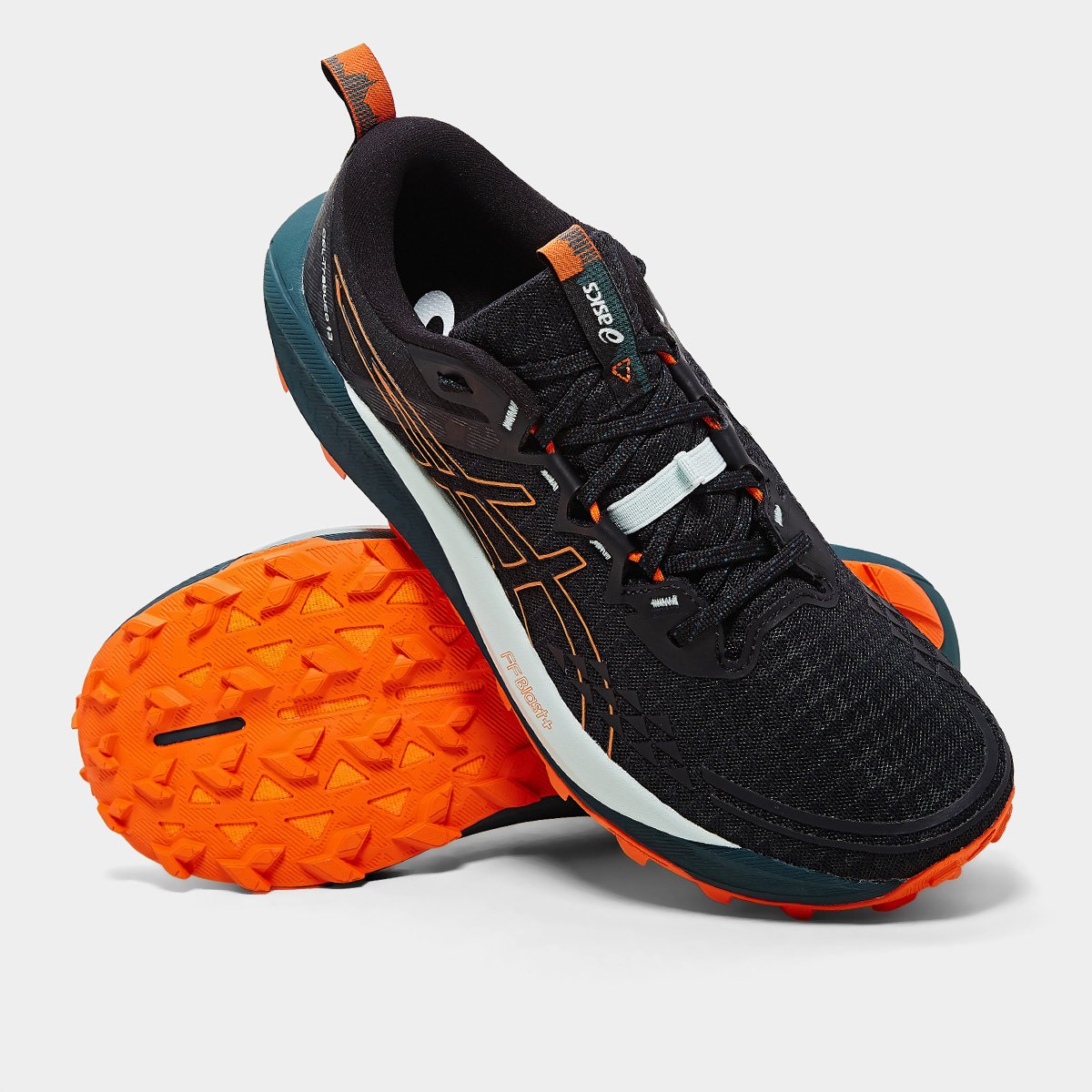 Miniatura Tênis Asics Gel-Trabuco 13 Masculino Preto+Laranja - 39