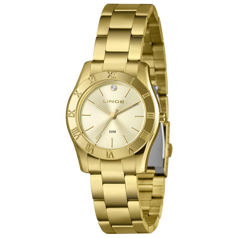 Miniatura Relógio Lince Feminino Ref: Lrg4829L36 C1Kx Fashion Dourado