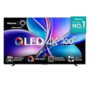 Miniatura Smart TV 100” Hisense 100Q7QG QLED 4K com HDR10+ Dolby Vision Game Mode controle por voz Alexa AirPlay TV 100" HISENSE UHD 4K MINI LED 100Q7QG 100Q70QUA