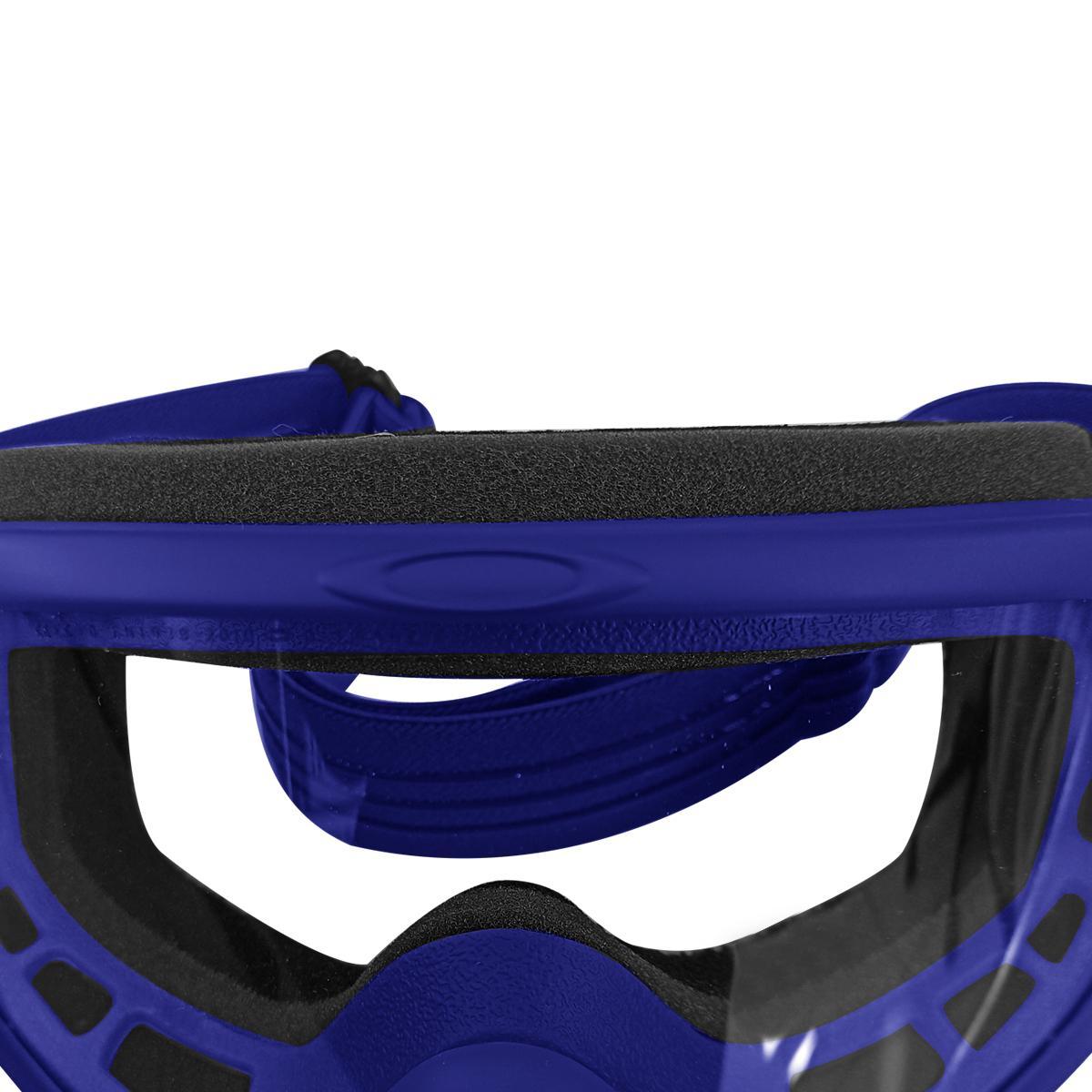 Miniatura Óculos Goggle Oakley O Frame Mx Moto Blue/Lente Clear