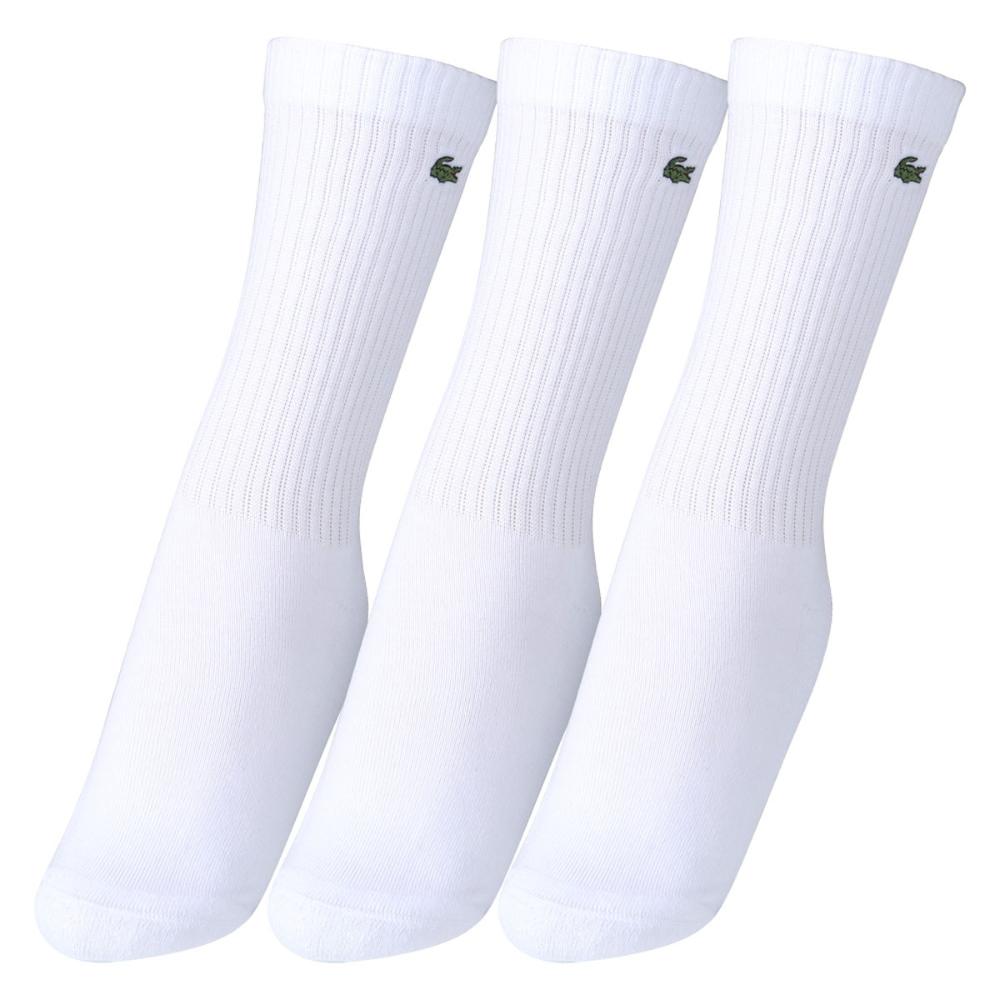 Miniatura Meia Lacoste Core Active Performance 39 ao 42 - Pack com 03 Pares - Branca