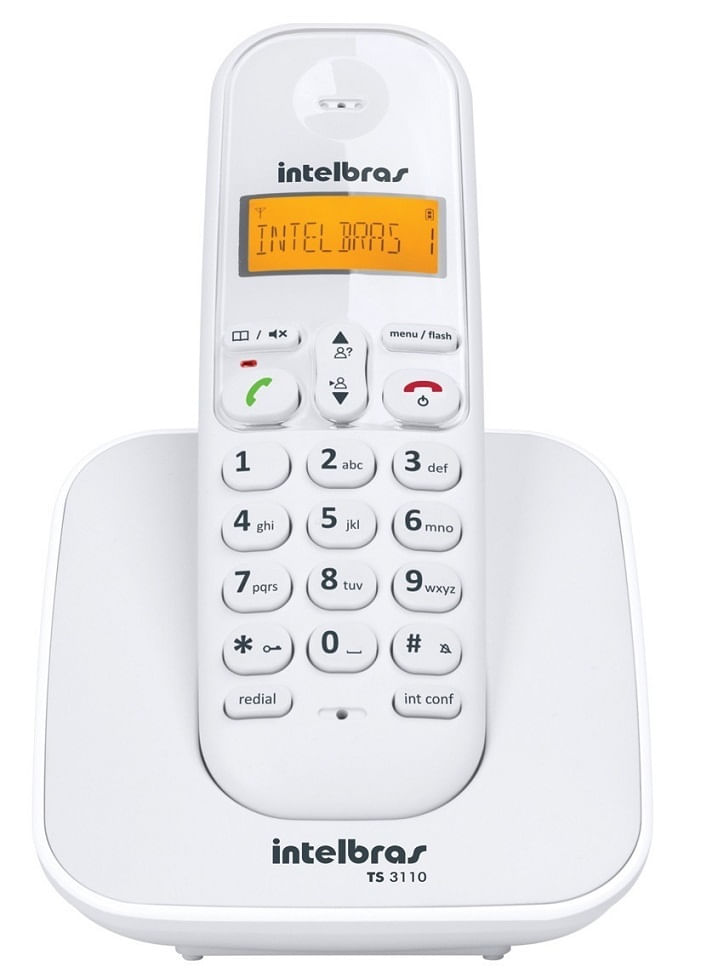 Miniatura Kit Telefone S Fio Ts 3110 Branco + 2 Ramal Preto intelbras Homologação: 17481405689