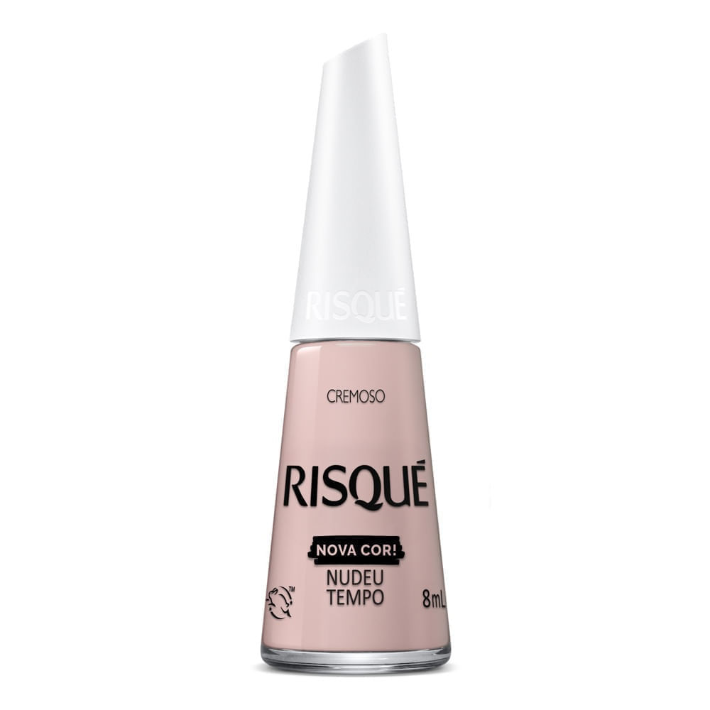 Miniatura Esmalte Cremoso Risqué Nudeu Tempo 8ml