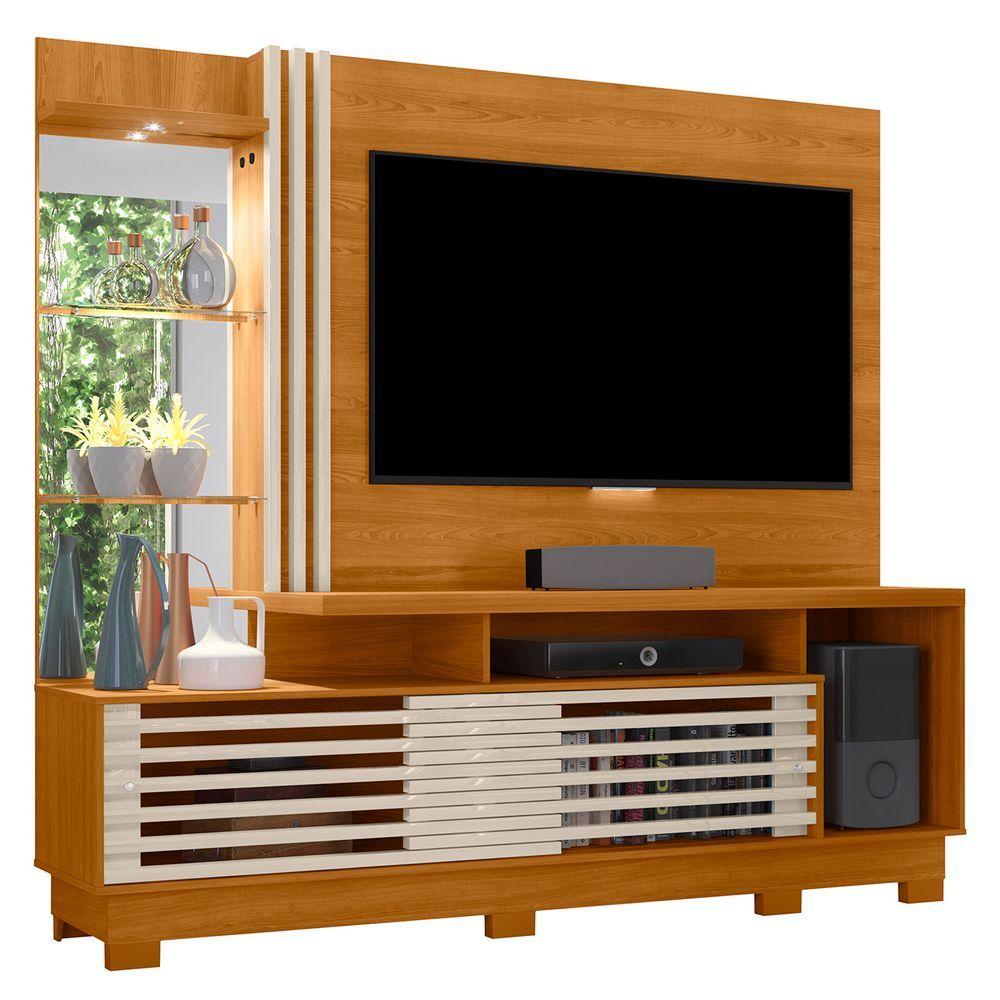 Miniatura Estante Painel Para Tv 60 Pol 200cm Sam Z10 Off Cinamomo Mpozenato
